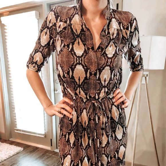 White House Black Market Snakeksin Dress - Picture 3 of 3